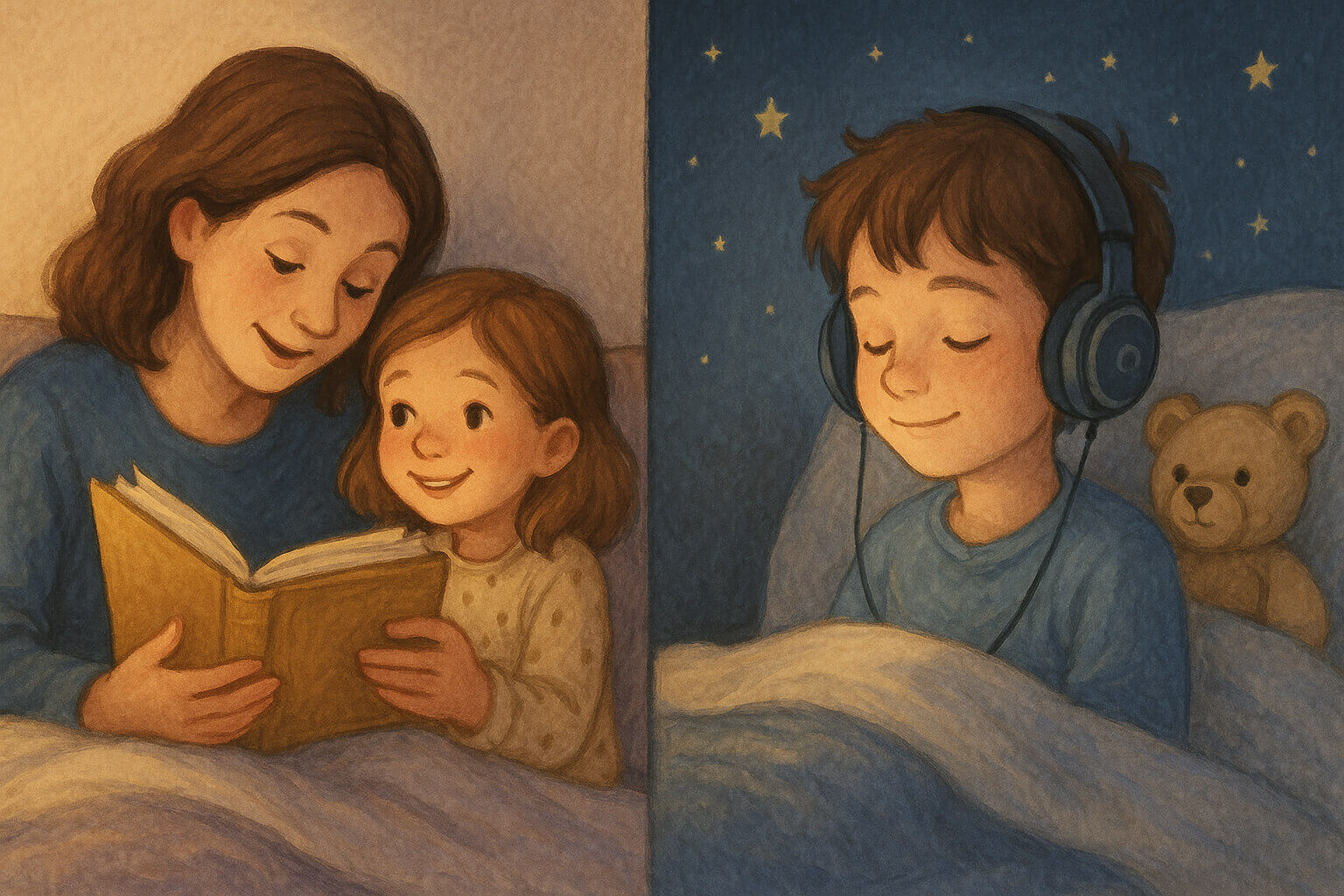 Reading vs. Listening: What’s Best for Your Child at Bedtime?